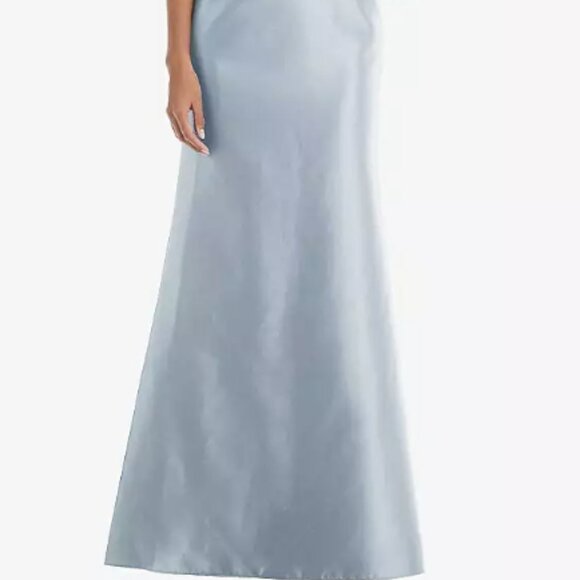 Alfred Sung Mist One- Shoulder Bow Bridesmaid Gown - Picture 2 of 8